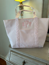 Load image into Gallery viewer, PINK PIMLICO STRIPE JUMBO X-LARGE TOTE