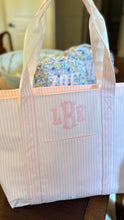 Load image into Gallery viewer, PINK PIMLICO STRIPE JUMBO X-LARGE TOTE