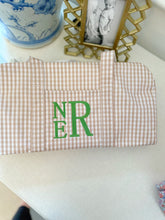 Load image into Gallery viewer, KHAKI GINGHAM WEEKENDER