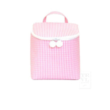 Load image into Gallery viewer, PINK GINGHAM TAKE AWAY LUNCH BAG