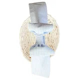 Load image into Gallery viewer, Blue Gingham Basket Bow