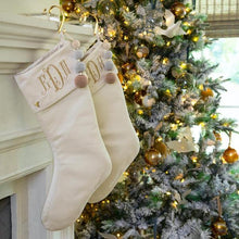 Load image into Gallery viewer, Ivory Christmas Stocking