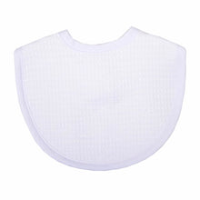 Load image into Gallery viewer, White Seersucker Pique Medium Bib