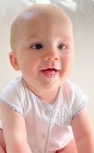 Load image into Gallery viewer, Pixie Lily Blue Jersey Crib Set
