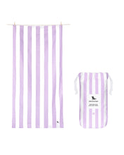 Load image into Gallery viewer, DOCK & BAY | BEACH TOWEL - LARGE | LILAC CABANA STRIPE
