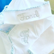 Load image into Gallery viewer, Pixie Lily Blue Jersey Baby Sack