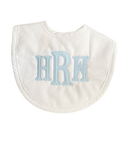 Load image into Gallery viewer, White Seersucker Pique Medium Bib