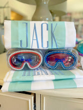 Load image into Gallery viewer, DOCK & BAY | BEACH TOWEL - LARGE | NARRABEEN GREEN CABANA STRIPE