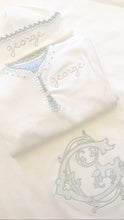 Load image into Gallery viewer, Pixie Lily Blue Jersey Receiving Blanket