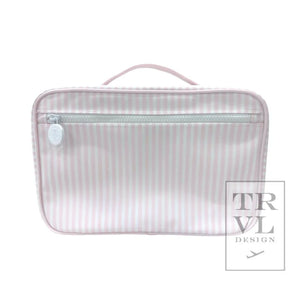 PINK PIMLICO STRIPE BUNDLE UP HANGING TOILETRY BAG