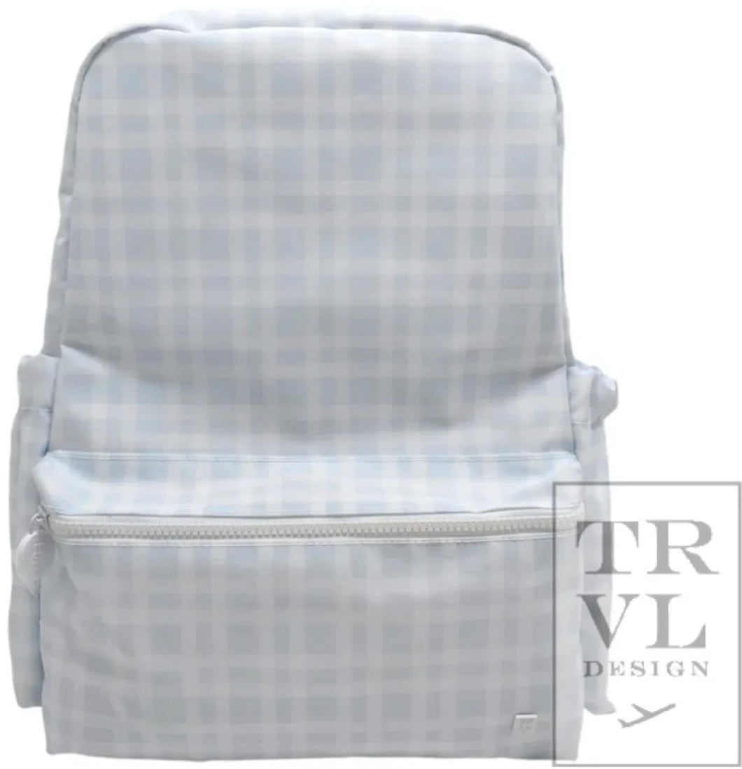 BLUE PIMLICO PLAID BACKPACKER