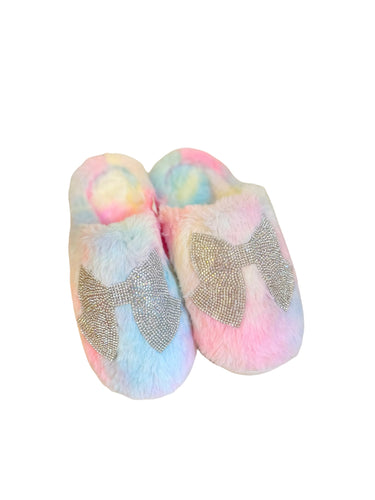 Pastel Bow Slippers