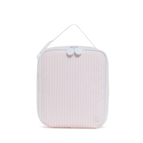 PINK PIMLICO STRIPE LUNCH BOX INSULATED LUNCH BAG