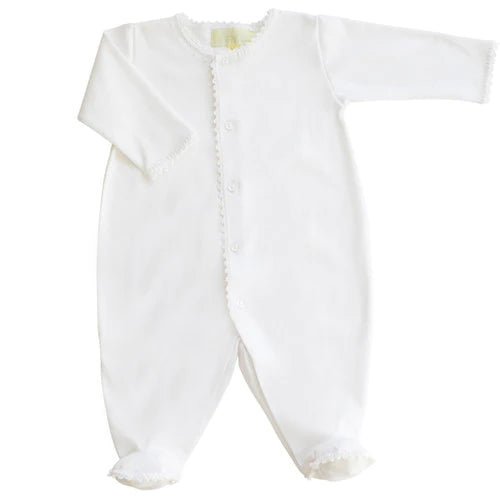 Pixie Lily White Jersey Footy Romper