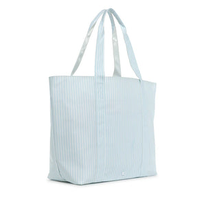 BLUE PIMLICO STRIPE JUMBO X-LARGE TOTE