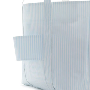 BLUE PIMLICO STRIPE JUMBO X-LARGE TOTE