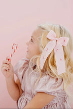 Load image into Gallery viewer, Medium Pink Candy Cane Village Bow