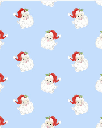 St. Nick in Blue Gift Wrap