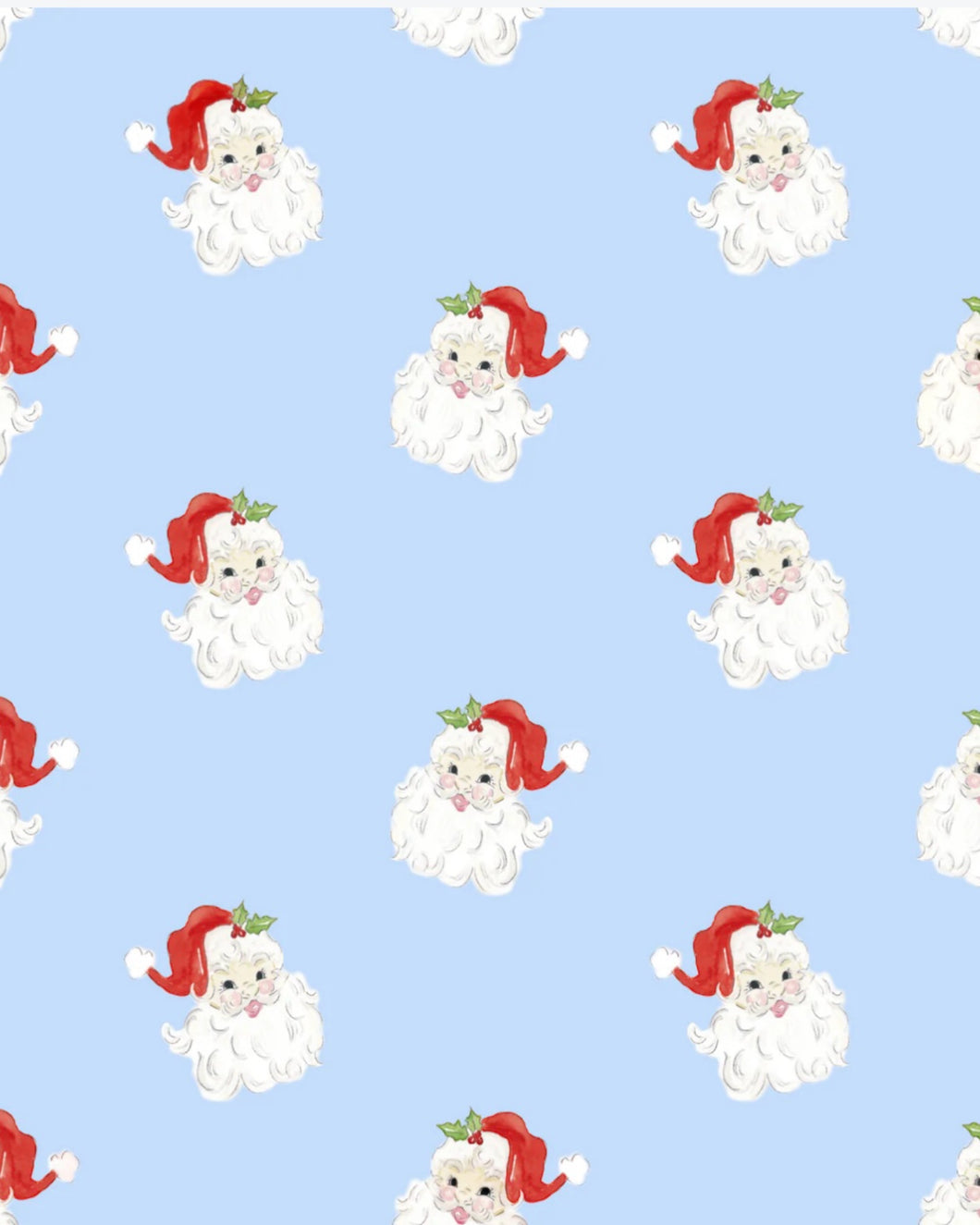 St. Nick in Blue Gift Wrap