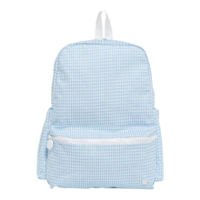 Load image into Gallery viewer, MIST BLUE GINGHAM BACKPACKER