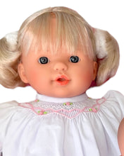 Load image into Gallery viewer, Lilly Baby Doll in Monogrammed White Dress