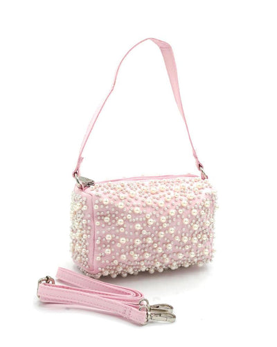 Pink Full Pearl 2 Strap Bag