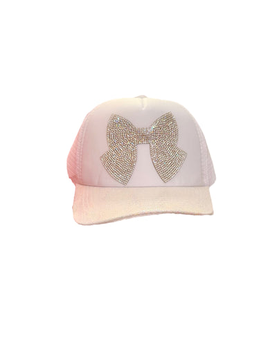 Toddler Trucker Hat w/ Rhinestone Bow