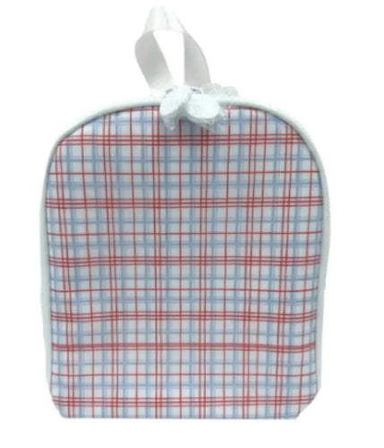 CLASSIC PLAID RED BRING IT LUNCH BAG