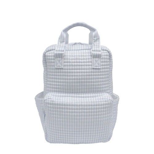 QUILTED ALL YOU NEED BAG - PIMLICO STRIPE BLUE