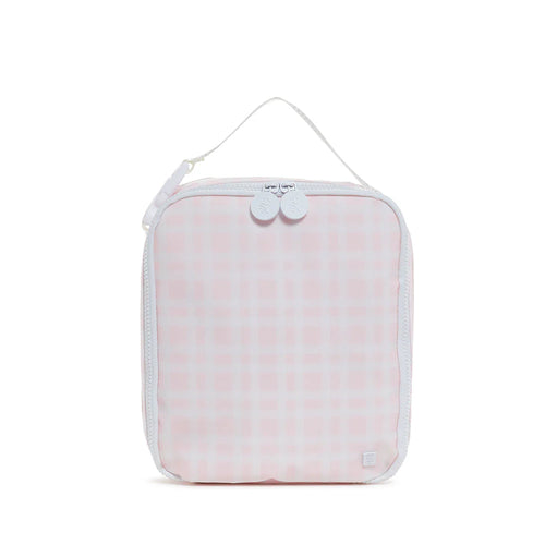 PINK PIMLICO PLAID INSULATED LUNCH BOX