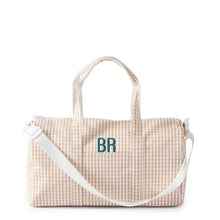 Load image into Gallery viewer, KHAKI GINGHAM WEEKENDER