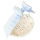 Load image into Gallery viewer, Blue Gingham Basket Bow