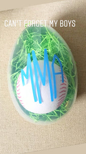 Personalized Easter Eggs w/Clear Top