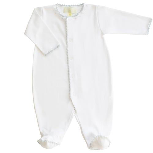 Pixie Lily Blue Jersey Footy Romper