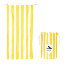 Load image into Gallery viewer, Yellow Cabana Stripe Towel