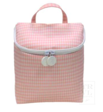 Load image into Gallery viewer, Taffy Pink Gingham Lunch Tote