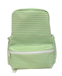 Leaf Green Gingham Backpack