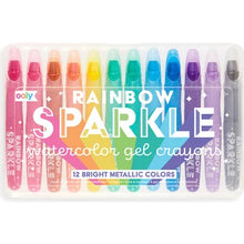 Load image into Gallery viewer, Rainbow Sparkle Watercolor Gel Crayons