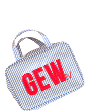 Load image into Gallery viewer, Sky Blue Gingham Carry On Bag