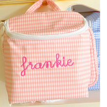 Load image into Gallery viewer, Taffy Pink Gingham Lunch Tote