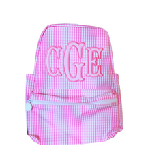 Load image into Gallery viewer, Pink Gingham Backpack