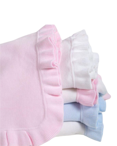 Jersey Knitted Ruffle Blankets