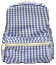 Load image into Gallery viewer, Sky Blue Gingham Mini Backpack