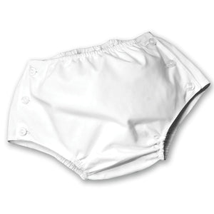 Boy's White Diaper Cover