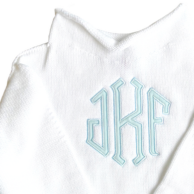 White Cotton Rollneck Sweater