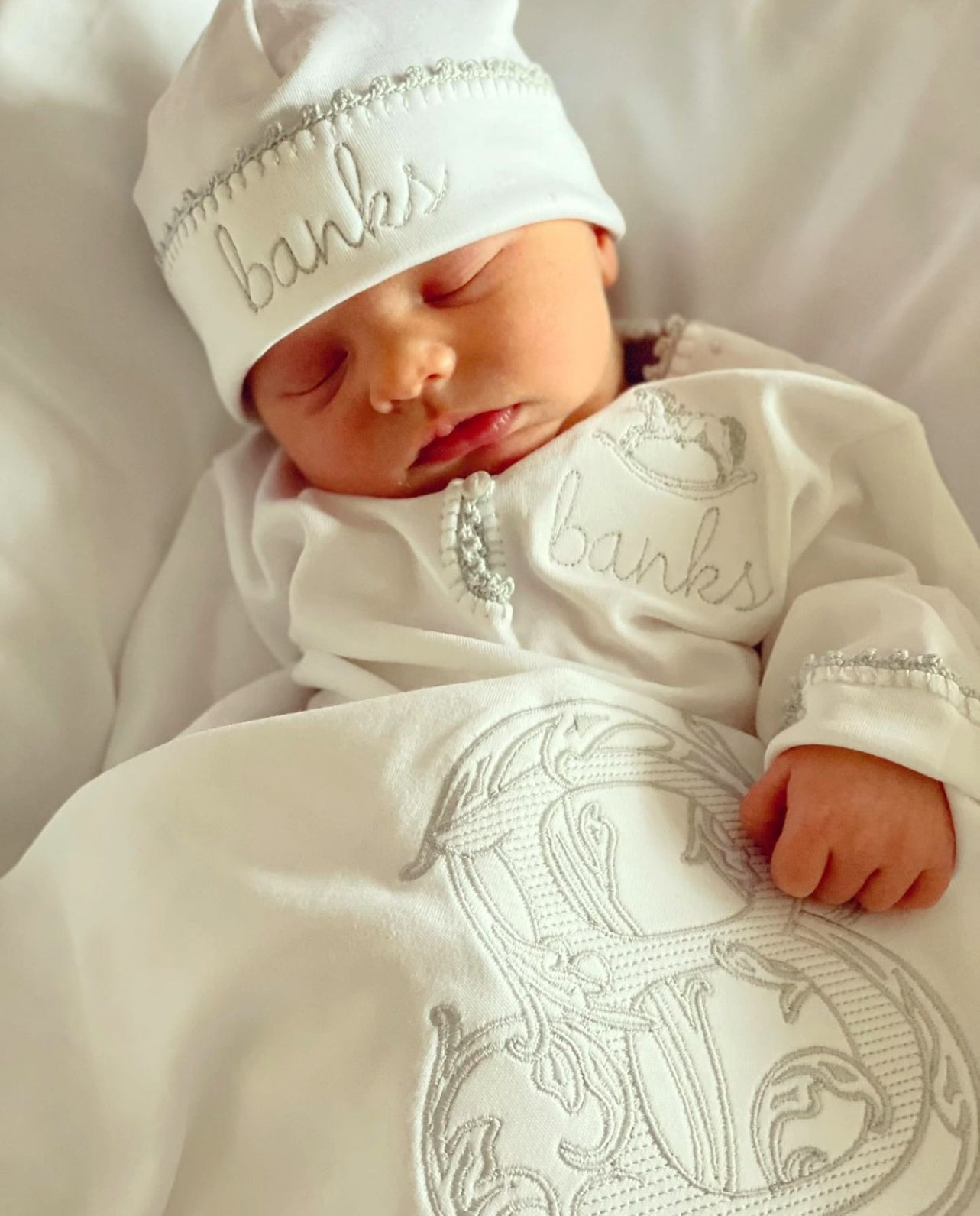 Pixie Lily Blue Jersey Receiving Blanket Shop Scarlet Designs