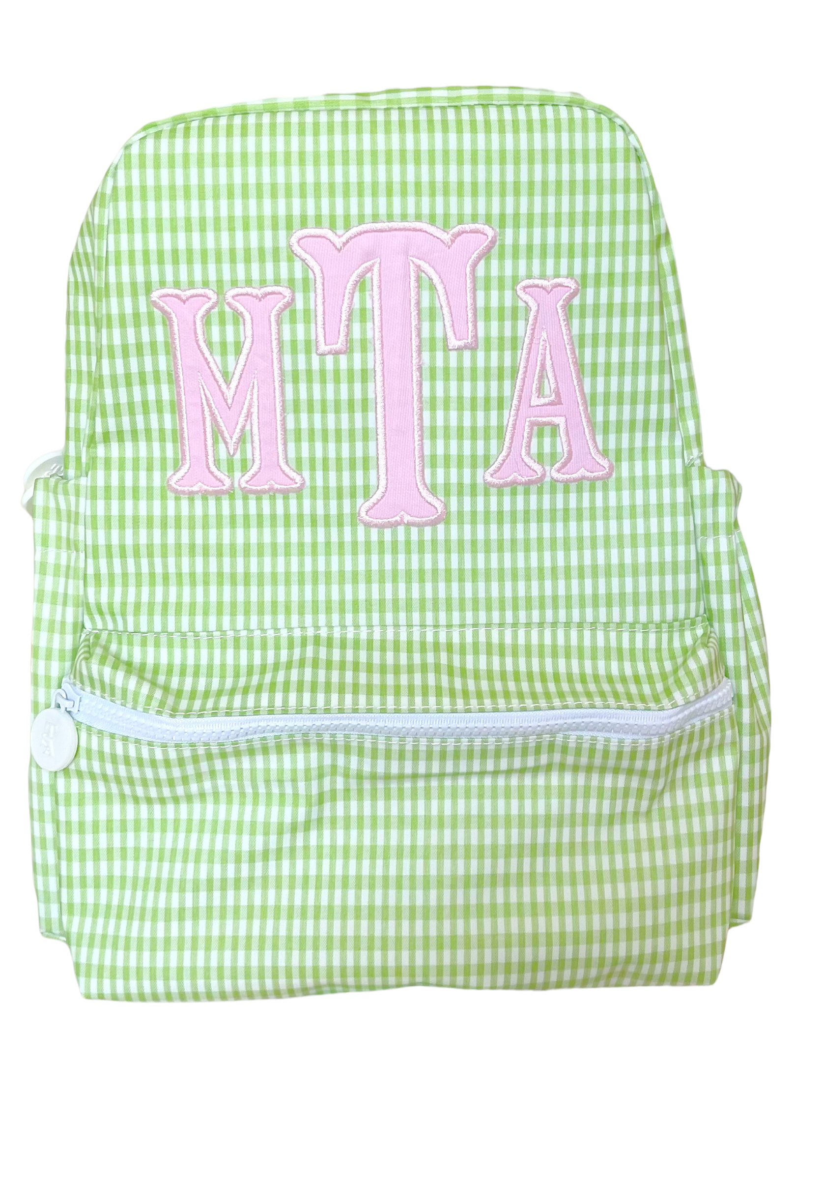 Pink & Green Checkered Handbag or Backpack