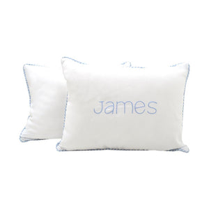 Blue Check Baby Pillow